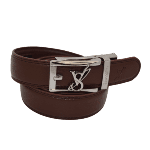 Classic Brown Silver Buckle